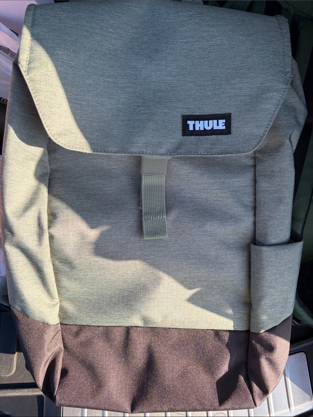 Thule Lithos 16 L Olive Green and Brown Backpack